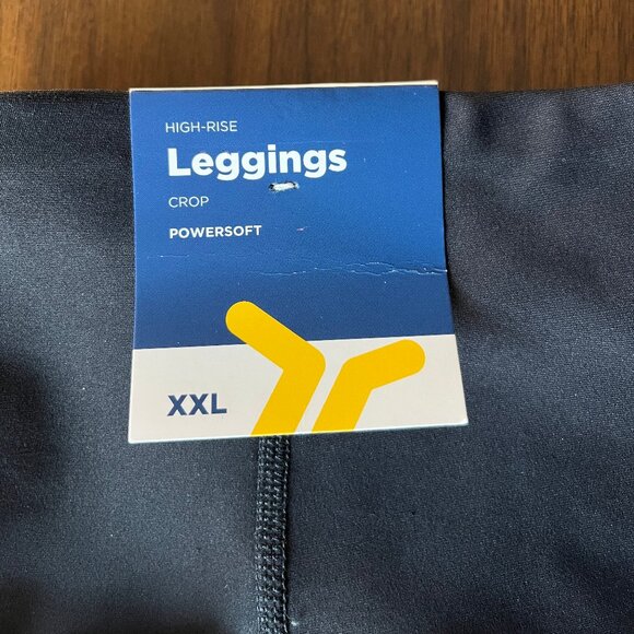 NWT XXL Women’s Old Navy Powersoft Leggings With Pockets BLACK Crop Length - Picture 12 of 12